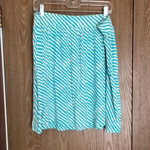 Striped Blue and White Women's Skirt